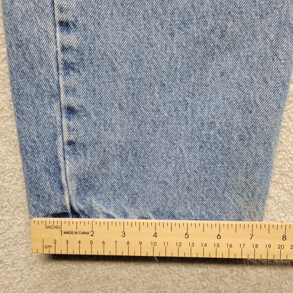 Carhartt B17 DST Mens 36x32 Relaxed Fit Distressed Jeans Light Wash Denim